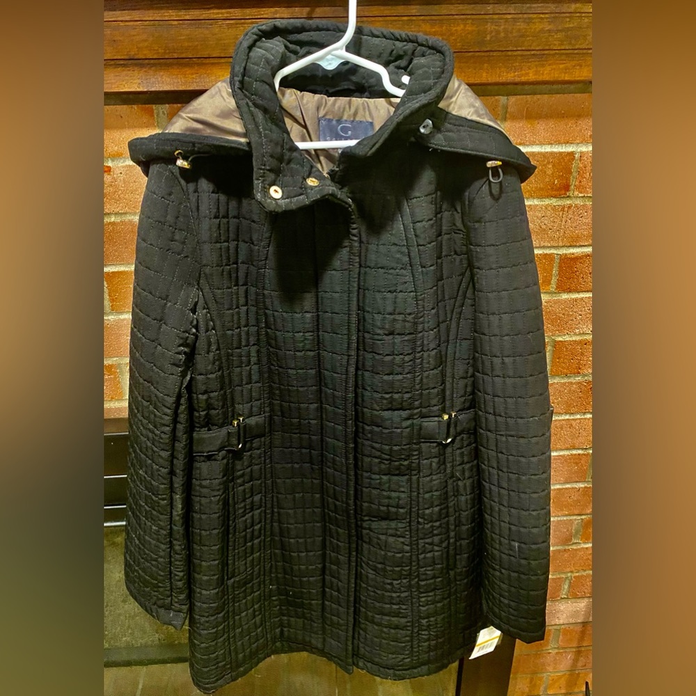 NWT Gallery New York, Nordstrom’s brand, Quilted Coat with detachable hood, PS